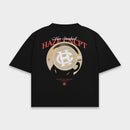 "Foam" Black Boxy Fit Tee