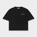 "Foam" Black Boxy Fit Tee