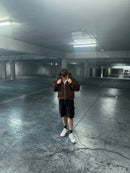 Zip Up Hoodie Chocolate