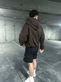 Zip Up Hoodie Chocolate