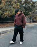 Boxy Fit Hoodie Chocolate