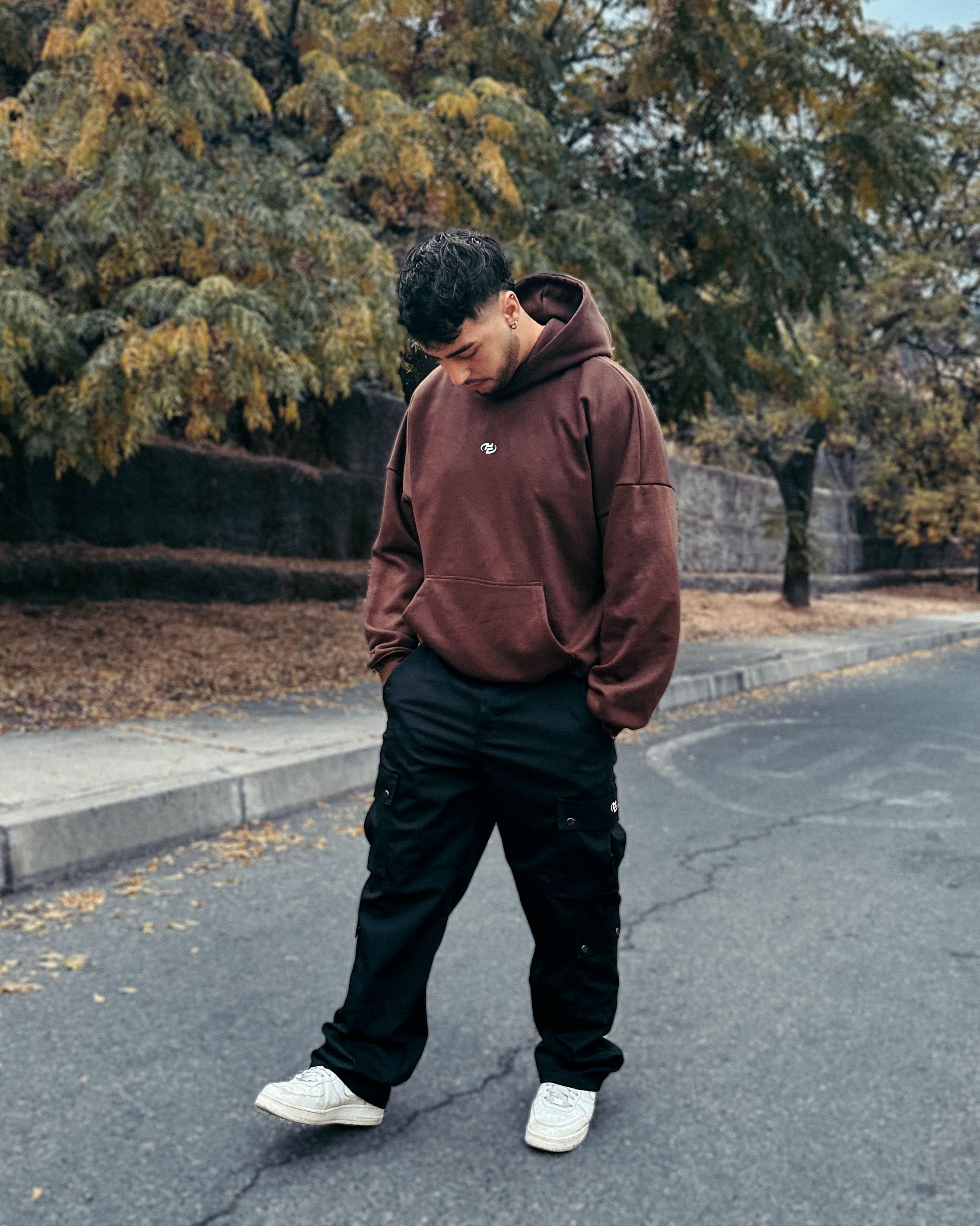 Boxy Fit Hoodie Chocolate