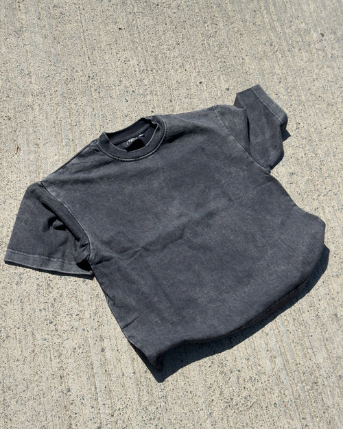 Black "Acid" Daily Boxy Tee