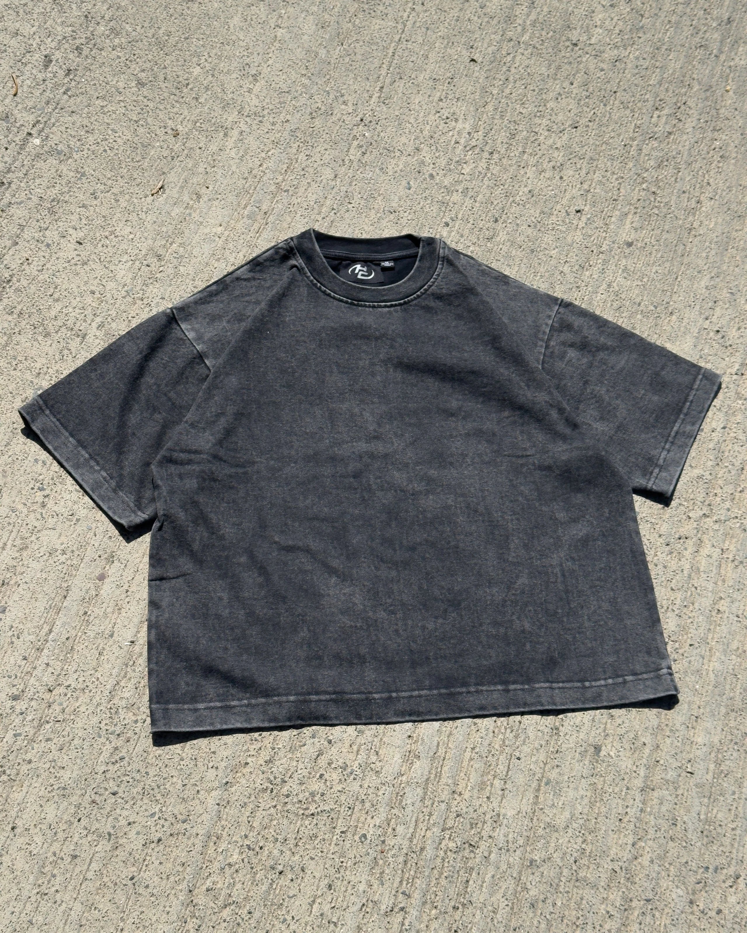 Black "Acid" Daily Boxy Tee