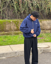 Zip Up Hoodie Navy Blue