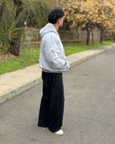 Boxy Fit Hoodie Melange Grey