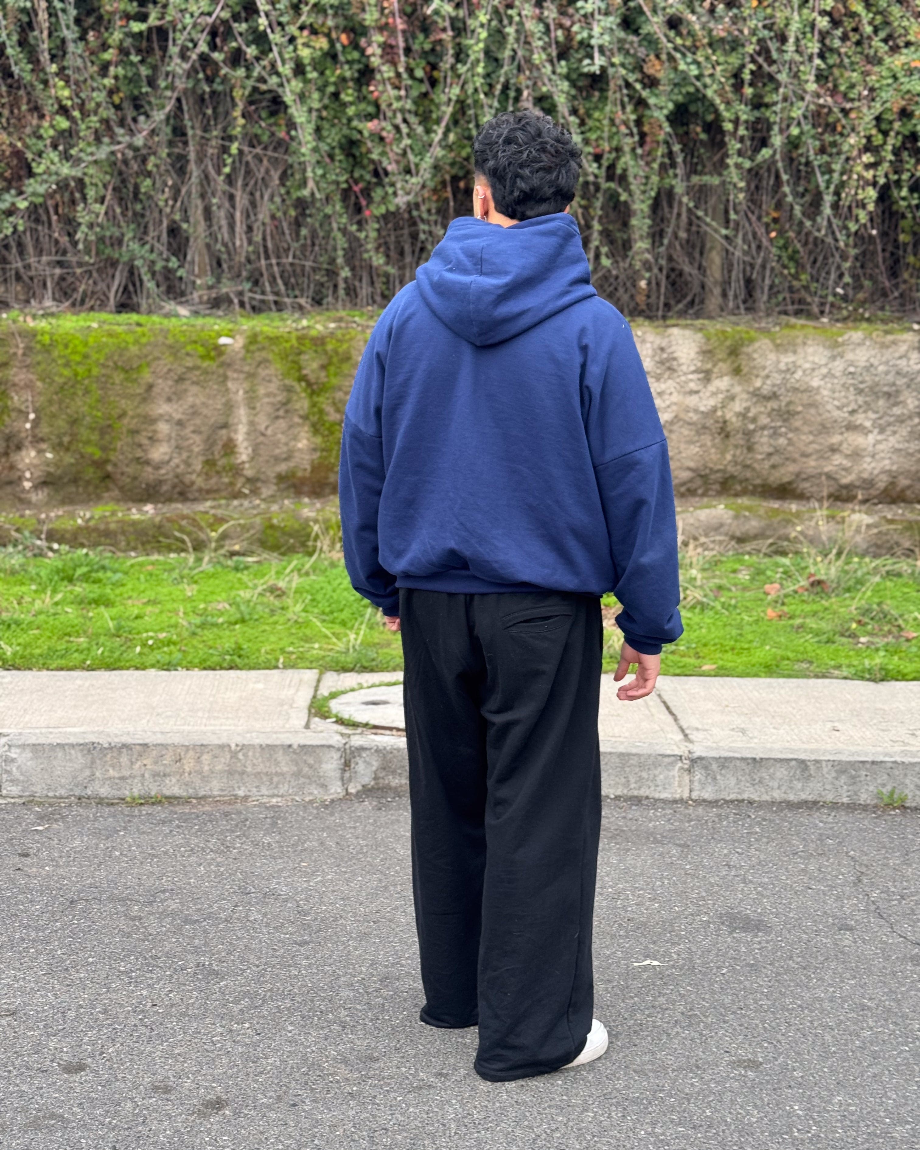 Zip Up Hoodie Navy Blue