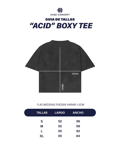 Black "Acid" Daily Boxy Tee