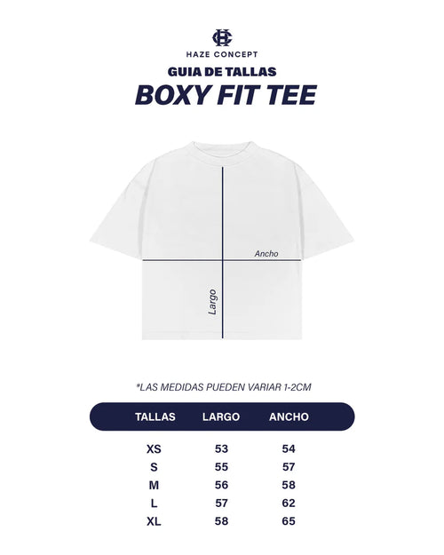 Guia de Tallas boxy fit