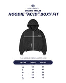 Boxy Fit Hoodie "Acid" Black