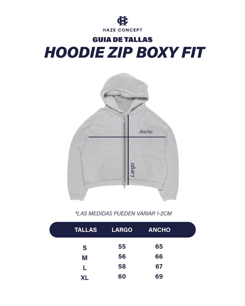 Guia de Tallas Poleron Double Zip
