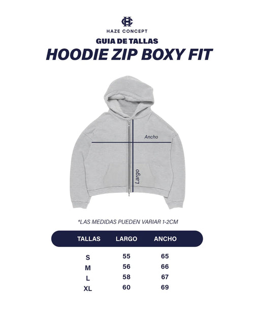 Zip Up Hoodie Melange Grey