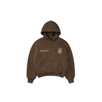 Boxy Fit Hoodie "Signature" Chocolate