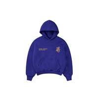 Boxy Fit Hoodie "Signature" Navy Blue