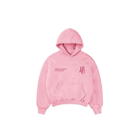 Boxy Fit Hoodie "Signature" Pink