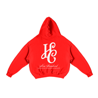 Boxy Fit Hoodie "Signature" Red