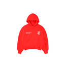 Boxy Fit Hoodie "Signature" Red