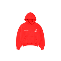 Boxy Fit Hoodie "Signature" Red