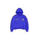 Boxy Fit Hoodie "Signature" Azul Royal con estampando por delante de una sutil HC