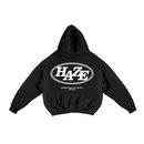 Boxy Fit Hoodie "Haze" Black