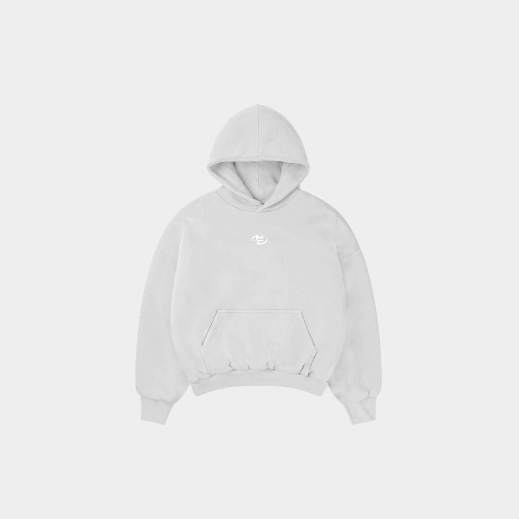 Boxy Fit Hoodie Melange Grey HEAVYWEIGHT