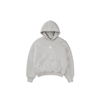 Boxy Fit Hoodie Melange Grey