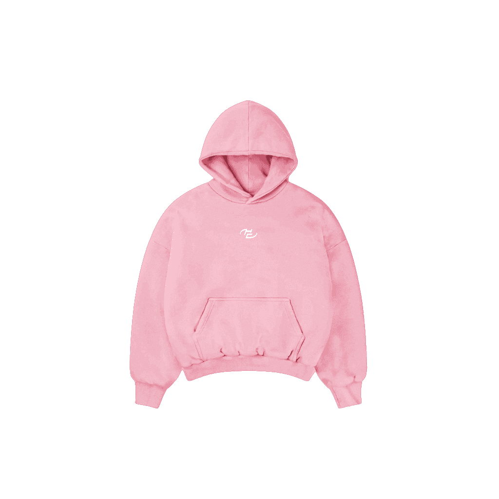 Boxy Fit Hoodie Pink