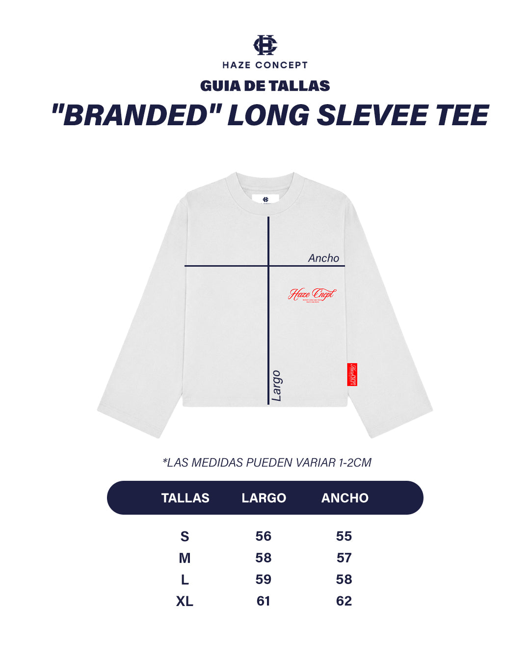 "Branded" Long Sleeve Tee