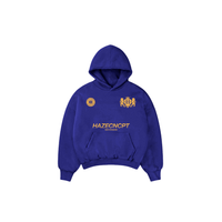 Boxy Fit Hoodie "New Standard" Navy Blue