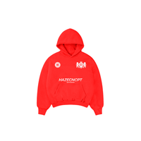Boxy Fit Hoodie "New Standard" Red