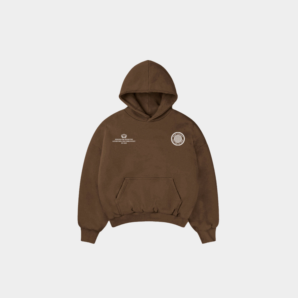 Hoodie "The Locals" Chocolate