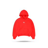 Boxy Fit Hoodie Red