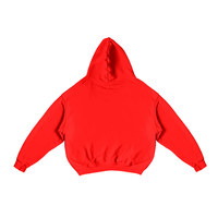 Boxy Fit Hoodie Red