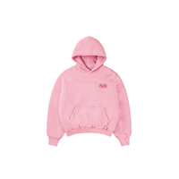 Boxy Fit Hoodie "Haze" Pink