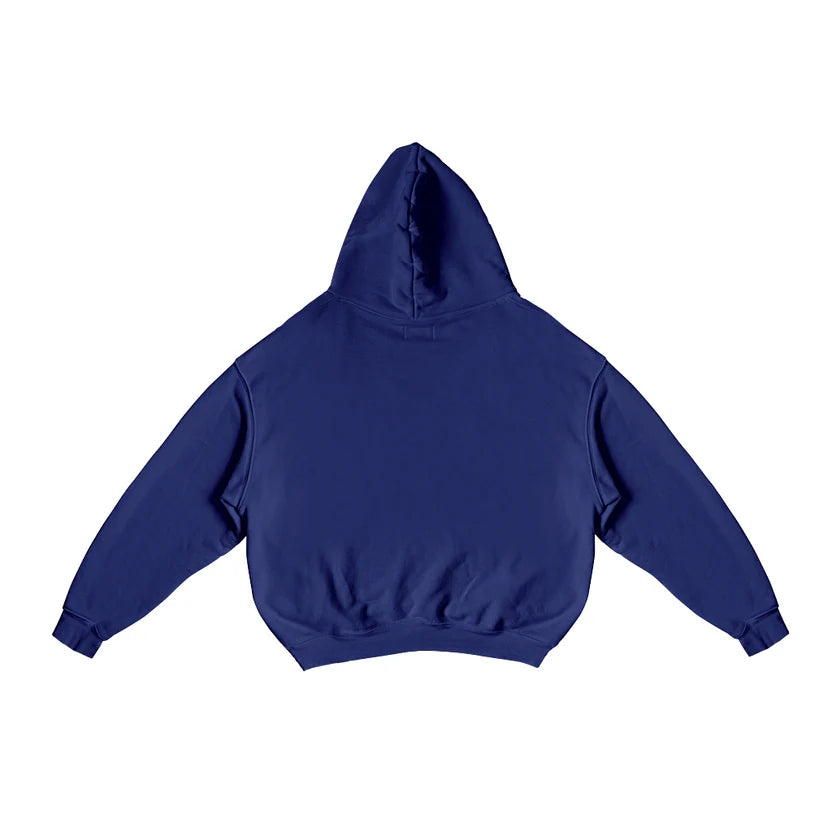 Boxy Fit Hoodie Navy Blue