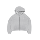 Zip Up Hoodie Melange Grey