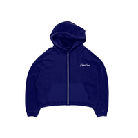 Zip Up Hoodie Navy Blue