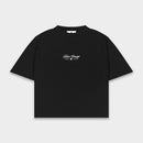 "Archives" Black Boxy Fit Tee