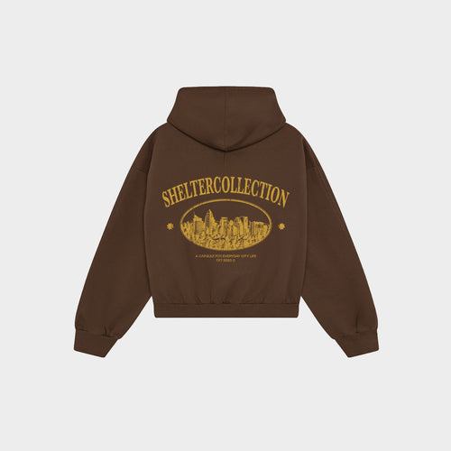 Hoodie "Shelter" Chocolate