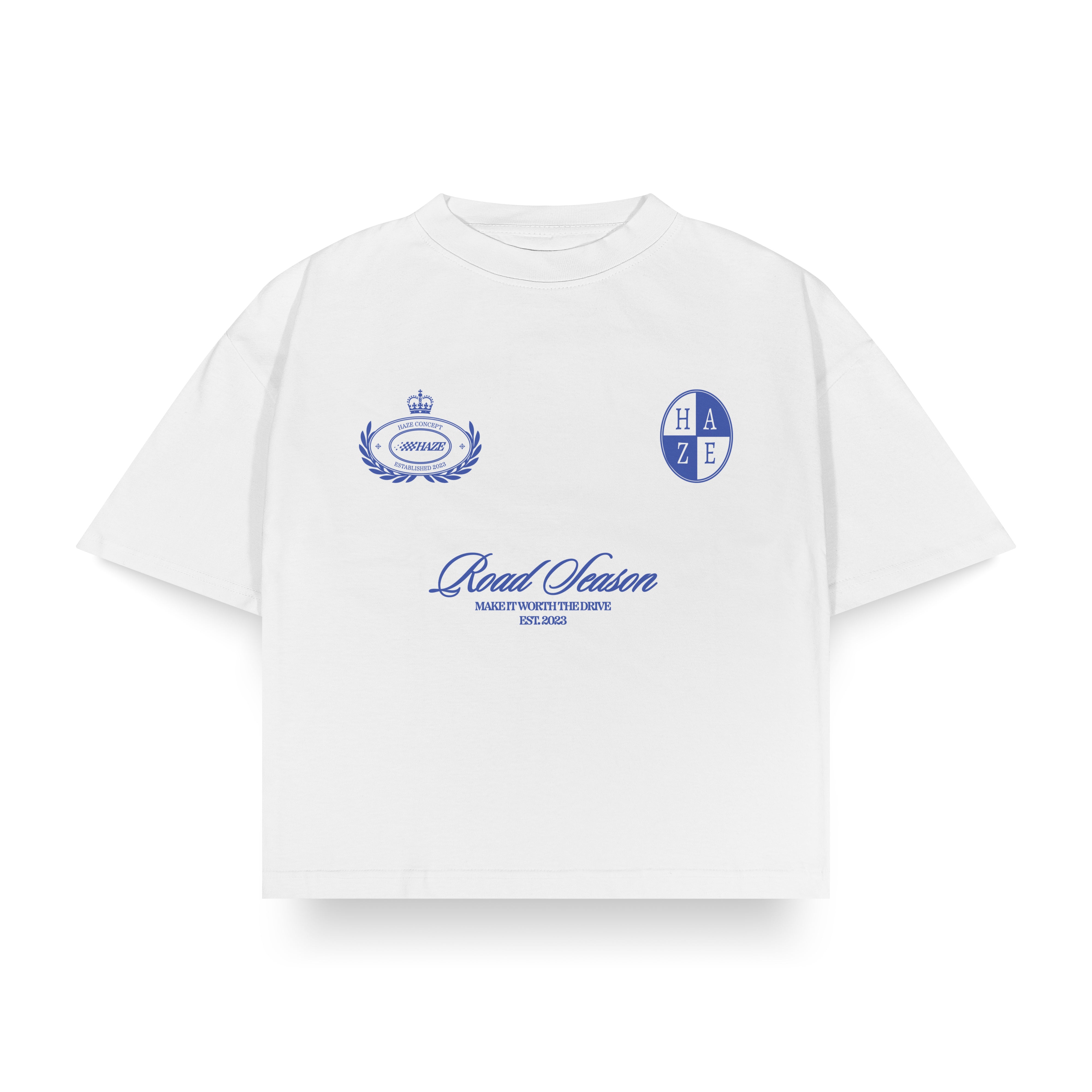 Roadtrip Boxy Fit Tee White