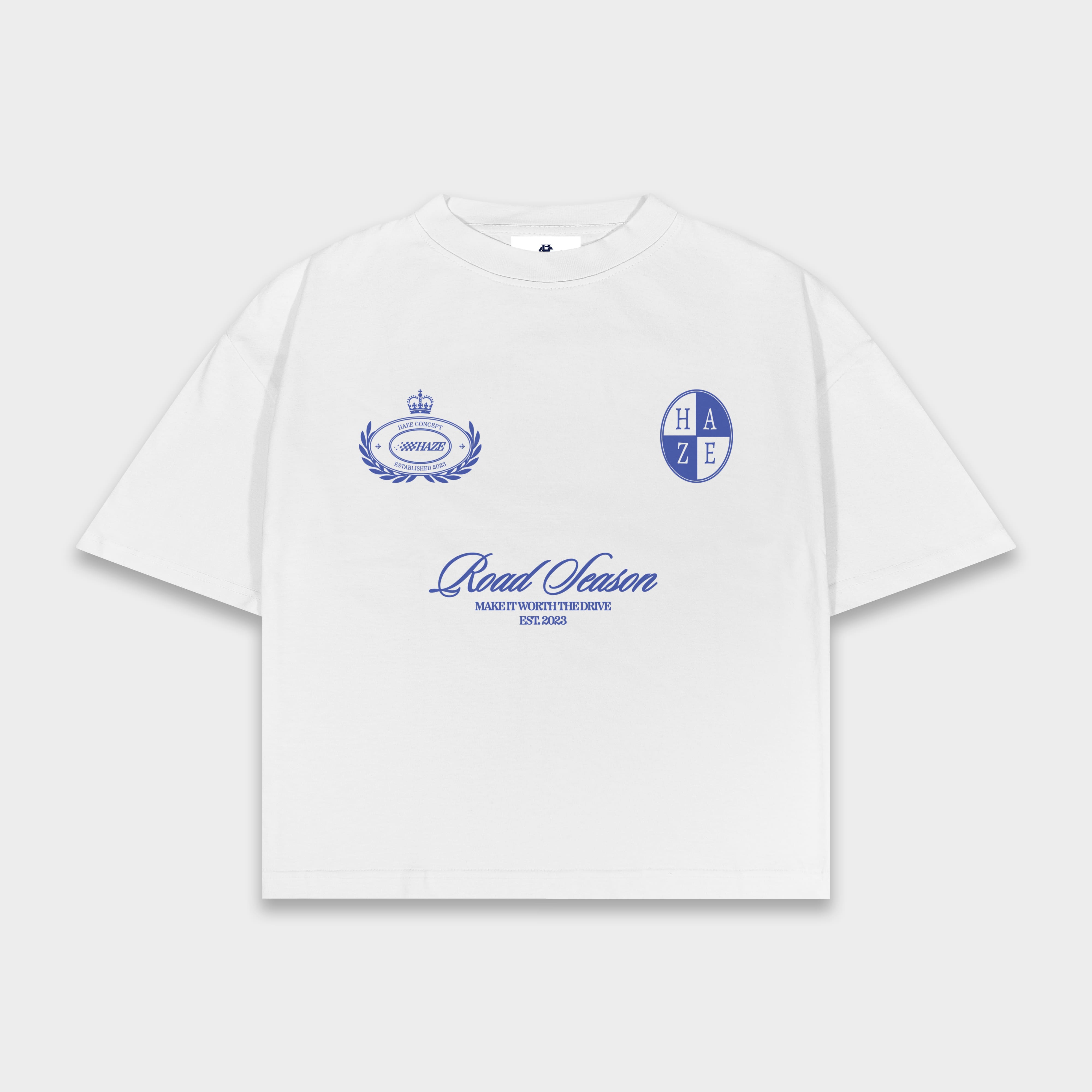 Roadtrip Boxy Fit Tee White