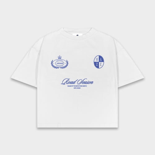 Roadtrip Boxy Fit Tee White