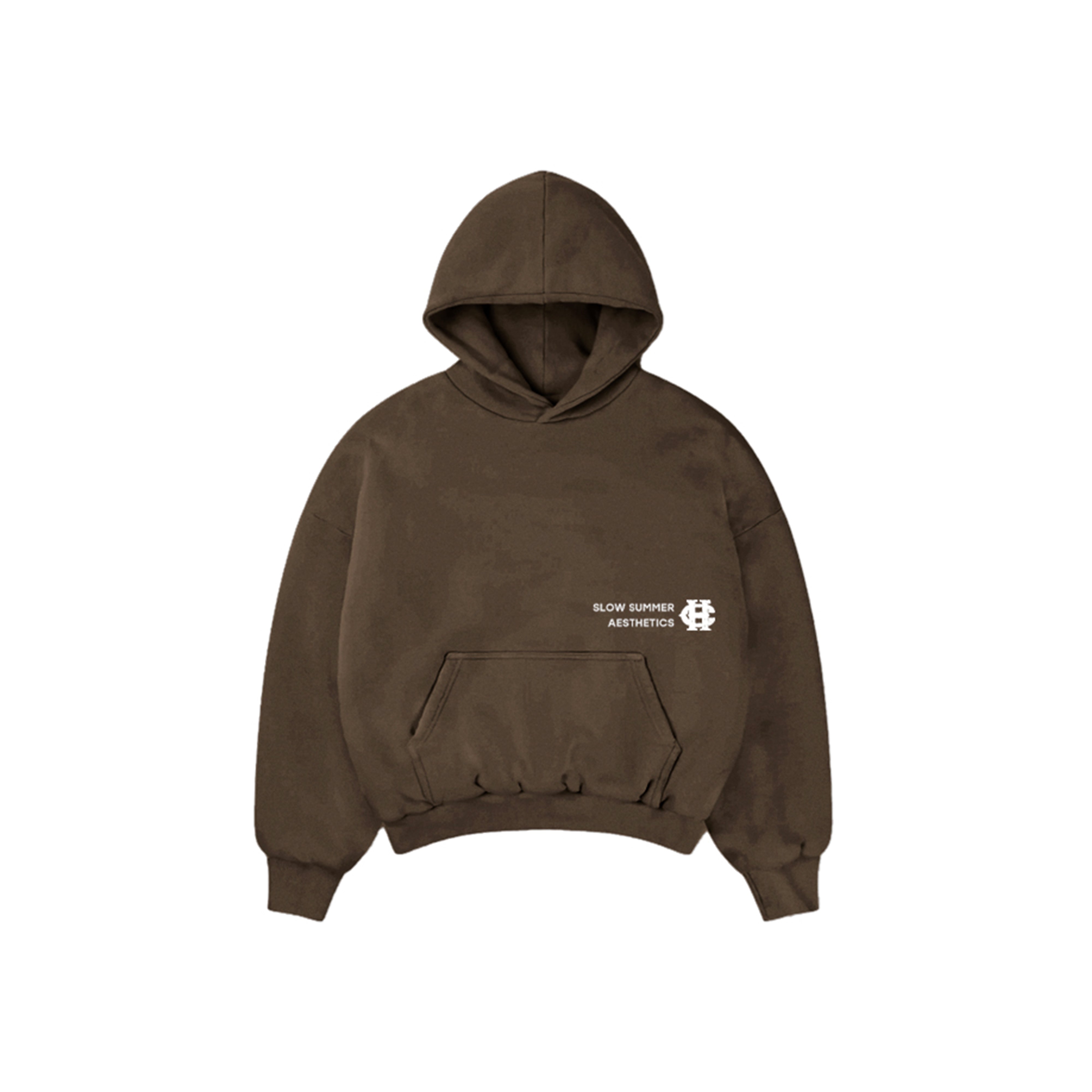 Haze Studios v2 Boxy Fit Hoodie Chocolate