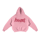 Boxy Fit Hoodie "Star" Pink