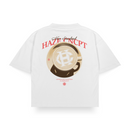 "Foam" White Boxy Fit Tee