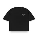 "Foam" Black Boxy Fit Tee