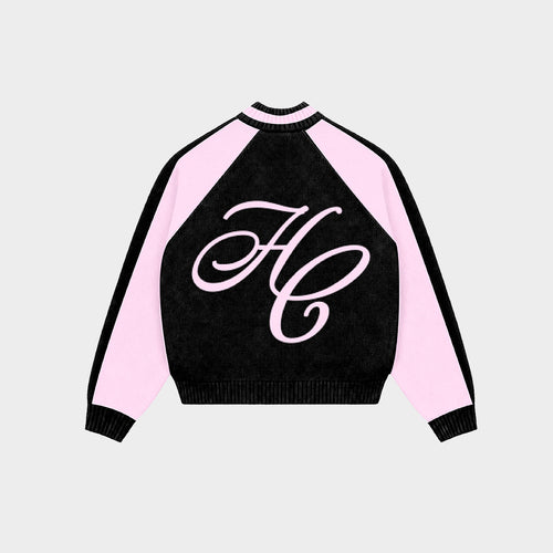 "Clubhouse" Zipper Knit Black