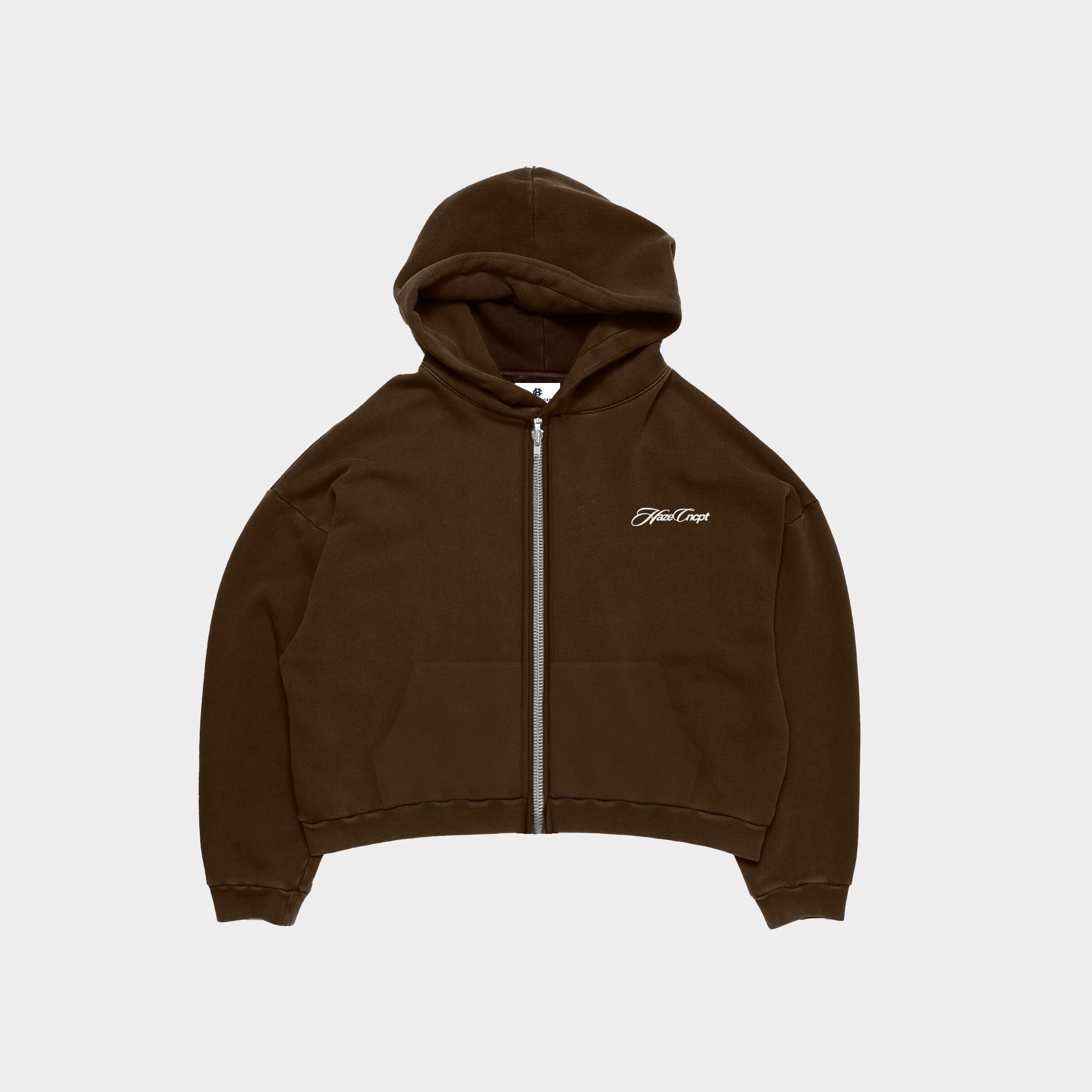 Zip Up Hoodie Chocolate