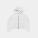 Zip Up Hoodie Melange Grey HEAVYWEIGHT