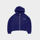 Zip Up Hoodie Navy Blue HEAVYWEIGHT